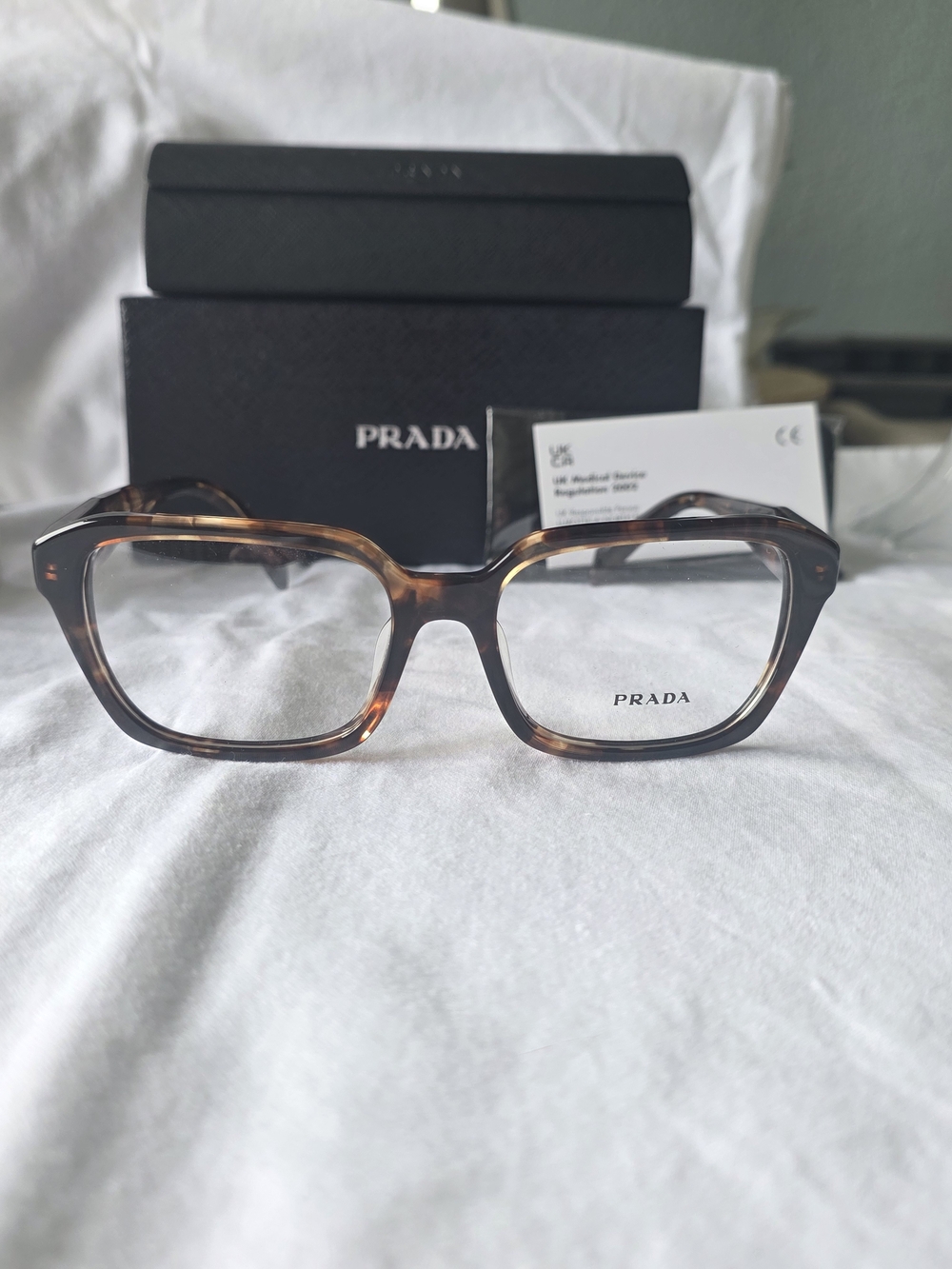 Prada 0PR 14ZVF  HAVANA RX Glasses (NEW w/tags) full inclusion..